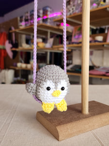 COLGANTE "PINGUINO" DE CROCHET