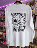 PLAYERA MANGA LARGA "LIVE FAST DIE YOUNG"