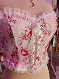 CORSET DISEÑO "FLORES" PIEZA UNICA