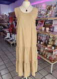 VESTIDO LARGO "BEIGE"