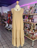 VESTIDO LARGO "BEIGE"