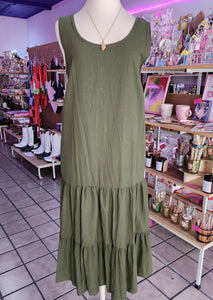 VESTIDO LARGO "VERDE"