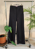 PANTALON PIERNA ANCHA "NEGRO"