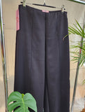 PANTALON PIERNA ANCHA "NEGRO"