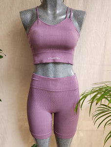 CONJUNTO DEPORTIVO (DOS TIRANTES) COLOR LILA