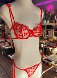 CONJUNTO CORAZONES ROJOS