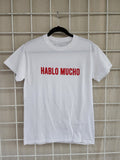 PLAYERA ESTAMPADO "HABLO MUCHO, NO ME HABLES"