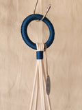 COLGADOR DE MACETAS CUERDA AZUL