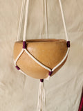 COLGADOR DE MACETAS CUERDA PURPURA
