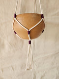 COLGADOR DE MACETAS CUERDA PURPURA